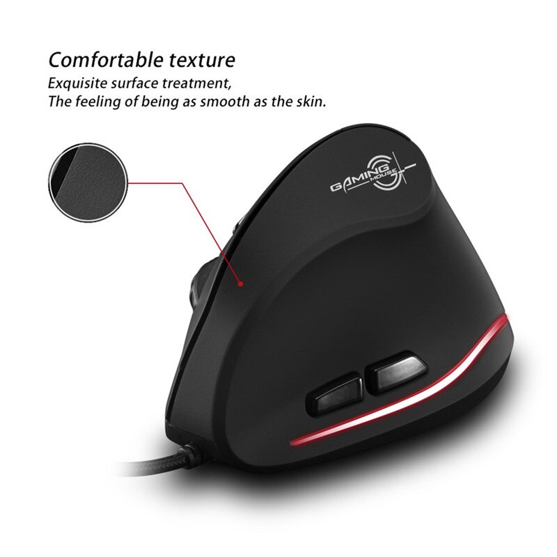 T-20 Vertical Wired Game gaming mouse wireless mouse for Desktop 6 Buttons LED Mouse Mice 3200 DPI mouse Dec24
