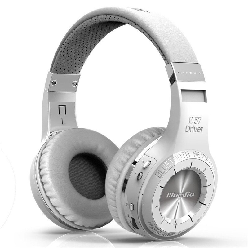 Bluedio Hurricane H Bluetooth 4.1 Wireless Stereo Headphones Headset Comfortable Wearing: White