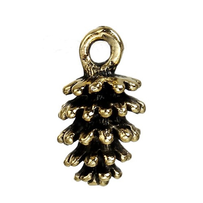 PD-1170-AG / 2 Pcs Pine Cones Pine Nuts Charm Pendant