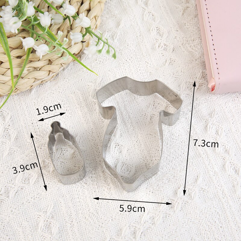 3Pc 4Pc Biscuit Cutter Mold Rvs Cookie Cutters Diy Cartoon Fondant Gebak Mold Voor Keuken Bakken Accessoires: Stainless steel 7