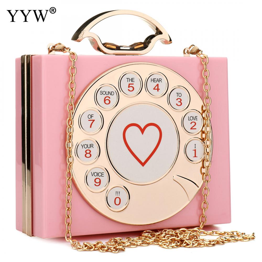 Yyw box aften tasker elsker brev kobling taske mini relief akryl luksus håndtaske banket fest pung kvinders skuldertaske