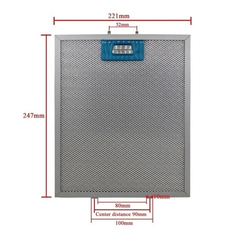 277X377 330X335 268X340 308X240 range hood filter Exhaust hood metal dust filter Cooker Hood Mesh Filter Metal Grease Filter