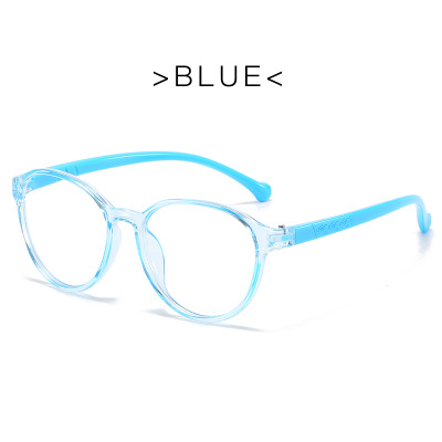 Anti-blåt lys briller børnemærke retro rund brillestel trendy slikfarve stel briller drenge pige: C2