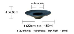 Dark Green Ceramic Plates Dinnerware Set Gold Inlay plate SOUSPLAT Mug Double Ear Bowl: soup plate 22cm