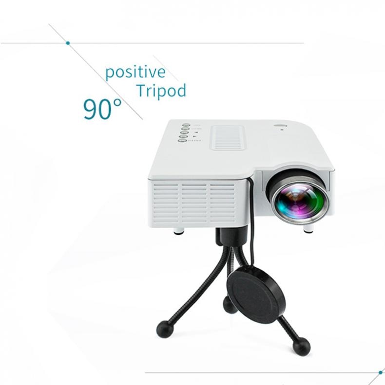 UC28 Universele 400 Lumen Hd 400 Lumens Multimedia Led Huis Projector Ondersteuning 60 Inch Groot Scherm Projectie