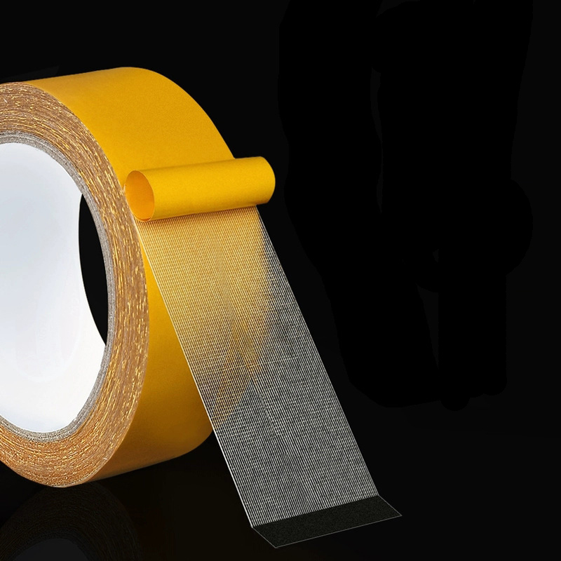 forte fissaggio del nastro biadesivo con base in tessuto, rete traslucida, impermeabile, super senza traccia, adesivo per tappeti ad alta viscosità