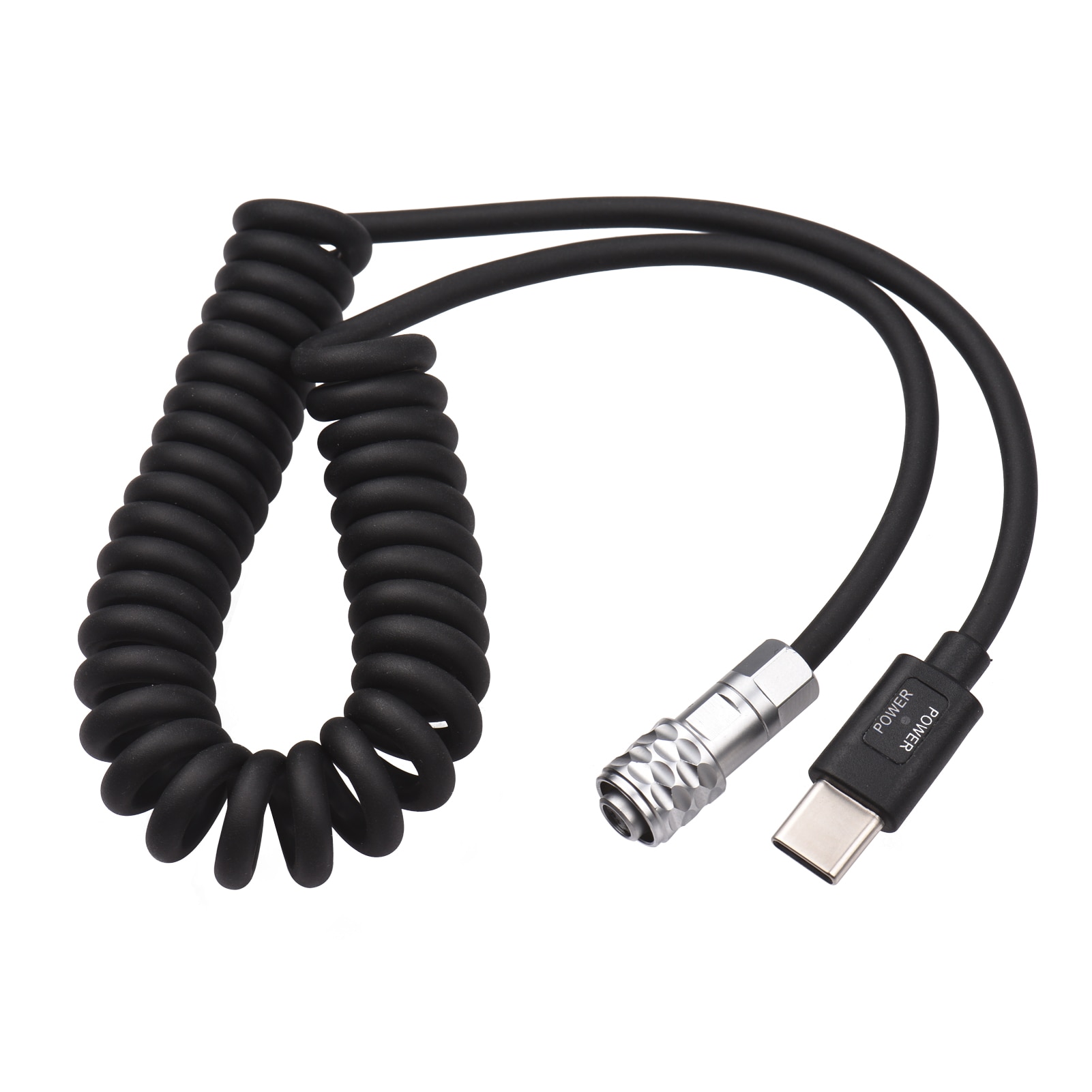 Andoer-Cable de alimentación de USB-C, repuesto para Blackmagic Pocket Cinema Camera BMPCC 4K/6K a USB tipo C, Cable de resorte