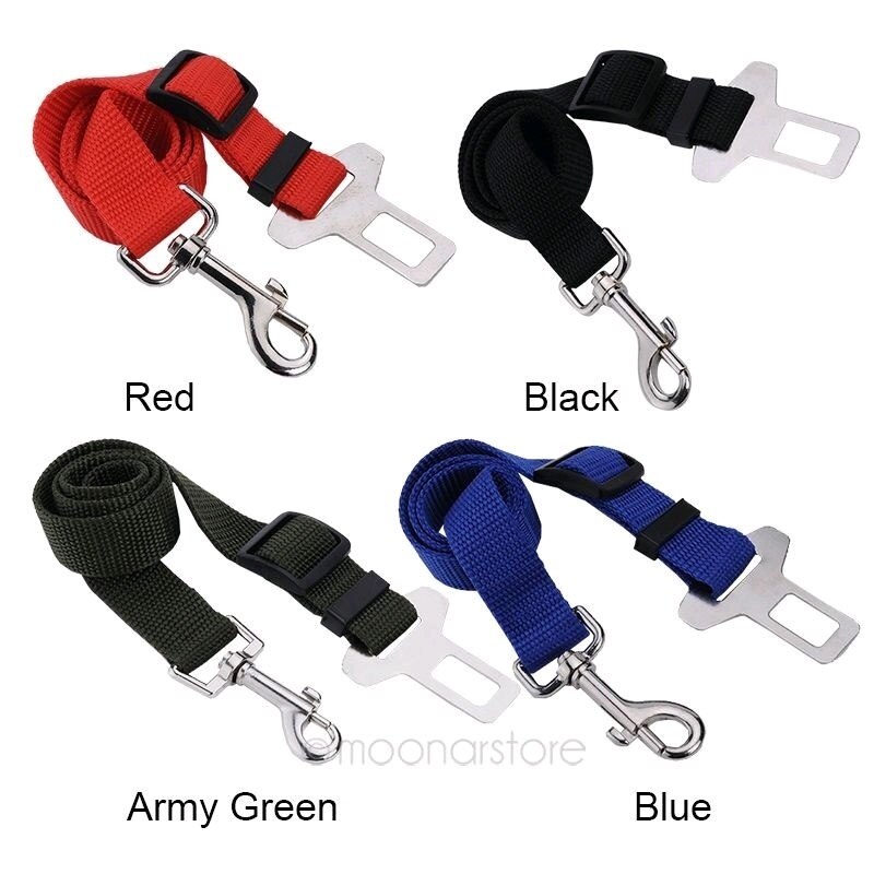 Hond Kat Autogordel Verstelbare Harnas Lead Leash Voor Kleine Medium Kleine Hond 5 Kleur Clip Dierbenodigdheden