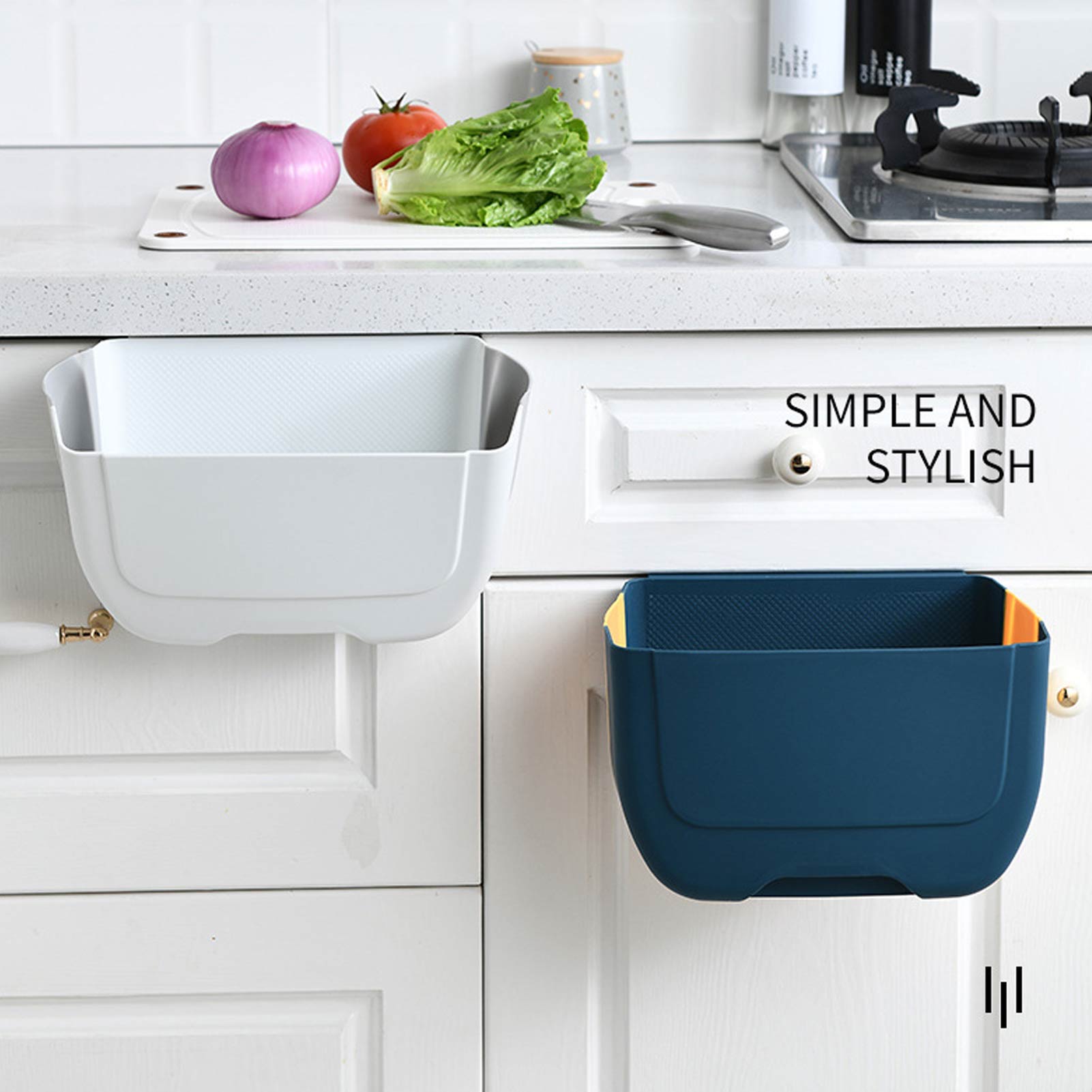Smartbin 2.1 Gal 8L Koolstofstaal Opknoping Prullenbak Compostbak