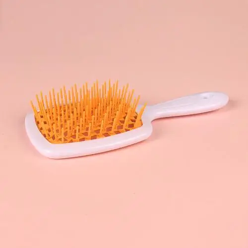 Detangling Brush Massage Combs Hollow Out Wet Curly Hair Brushes Tail Comb Set Edge Hair Brush Curly Hair Brush для волосся: Chocolate