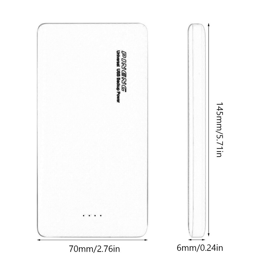 PINENG PN-958 10000MAH Large Capacity External Power Bank Battery Charger Power Supply For Smart Phones Charging