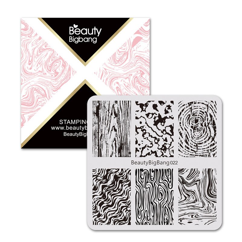BeautyBigBang Stamping Plates for nails Flower butterfly Theme Nail stamping Plates Template Rectangle Nail Art Stencils XL-068: F22