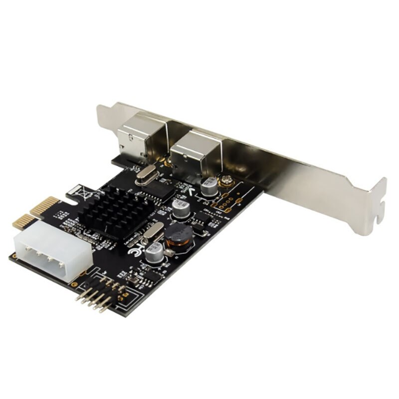 PCI-E Dual Port PS2 Expansion Adapter Card External PS2 Device Expansion Card Driver-Free Plug And Play For PC