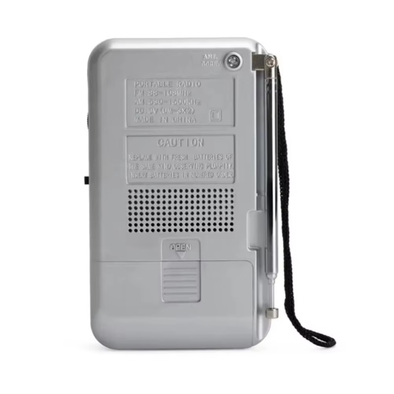 AM FM Pocket Radio,2 x AA Battery Operated Transistor Radio with Loudspeaker, Headphone Jack, Radio for Indoor, Outdoor Use