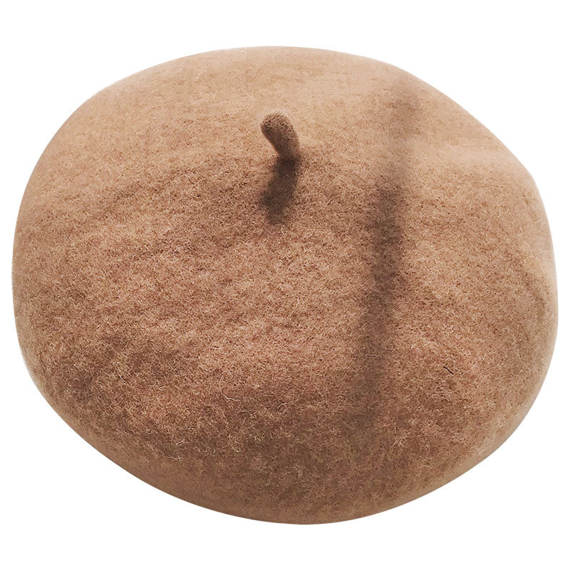 Cashmere Berets Hats Winter Warm Wool Berets Autumn Winter Vintage Female Hat Warm Cap Female Lady Girls Khaki Beige Red Yellow