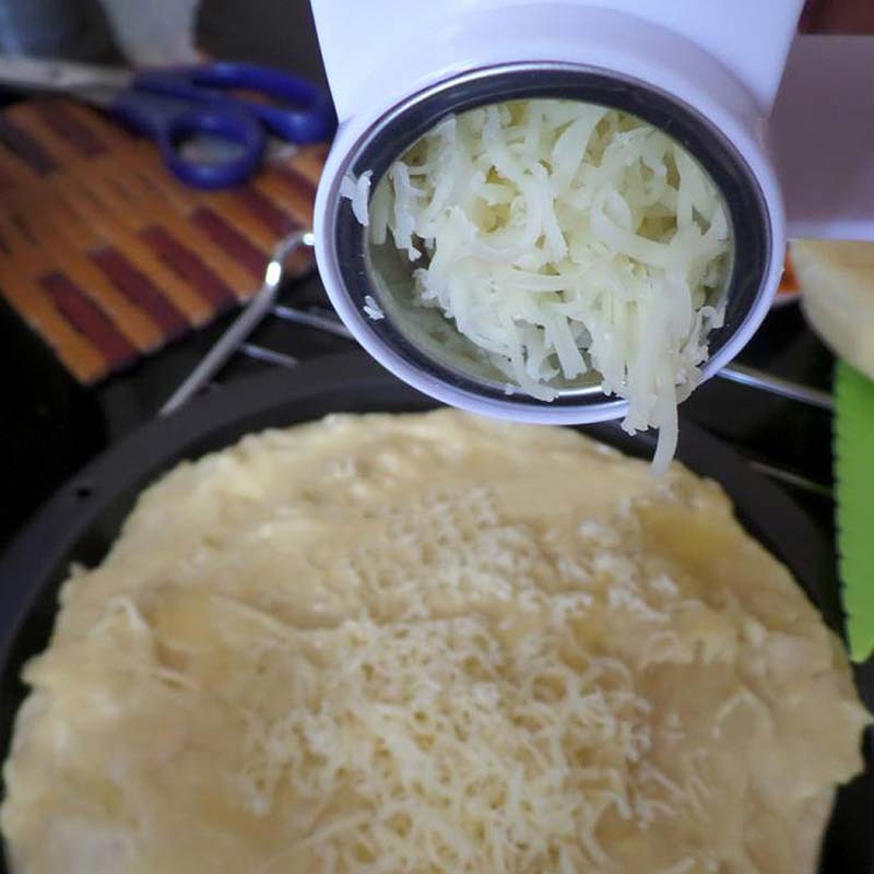 Multifunctionele Hand Roterende Kaasrasp Rotary Gember Slicer Raspen Keuken Gadget 99 XH8Z