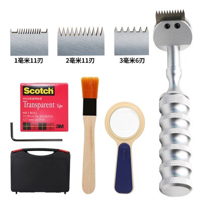 Cross Adhesion Tester Cross-Cut Tester 1MM/2MM/3MM with Magnifier Y