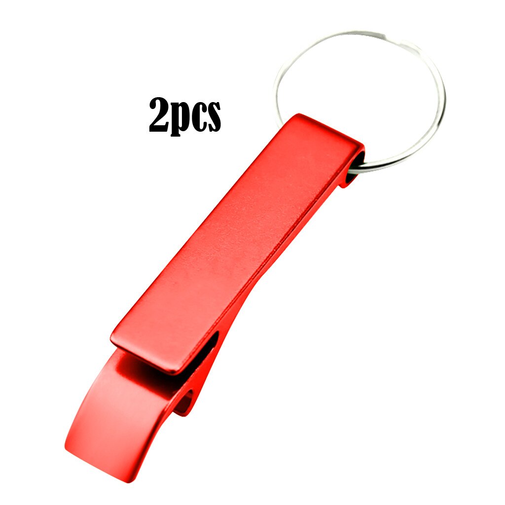 Portable Bottle Opener Keychain 3 In 1 Mini Key Holder Portable Press Elevator Handle Tool Stainless Steel Bottle Opener #50g: D