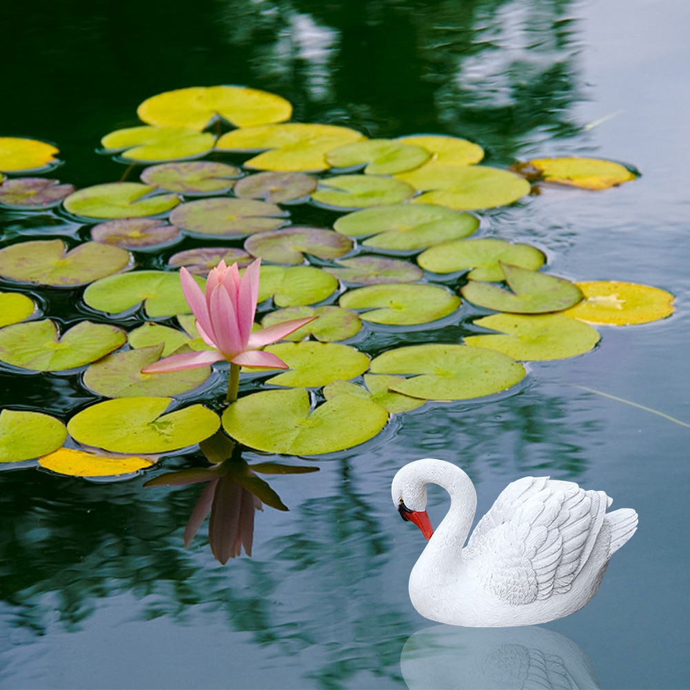 Simulation de résine d&#39;oie flottante, décoration de jardin de maison, ornement de cygne, piscine, étang, cour de Golf, parcs, jouet pour enfant