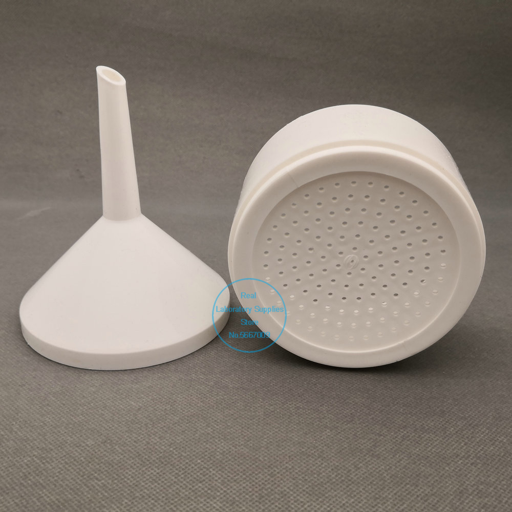 Embudo de filtro de plástico para laboratorio, embudo desmontable de PP, 55/70/90/110/150mm, para experimentos escolares