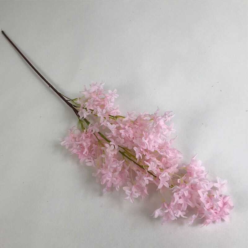 Flores lilas de seda artificiales deslumbrantes, 1 ramo de flores de seda sintética Lila, ramo de novia, decoración para el hogar, boda, Año