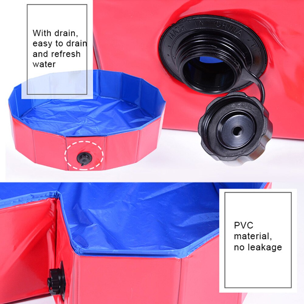 Bañera plegable para perros y mascotas, piscina para perros y gatos, limpiador de piscina, baño, cubo, bañera, limpieza para gatos, accesorios de limpieza para perros
