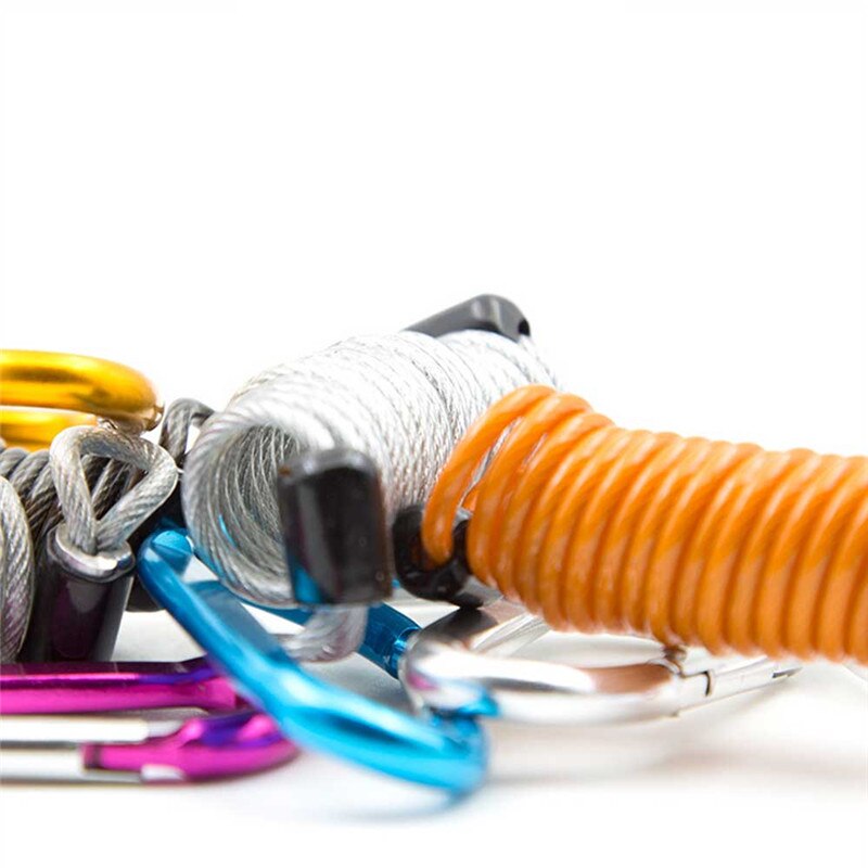 Flexibele Reizen Draad Kabel Anti-Diefstal Beschermende Voorjaar Herinnering Touw Veilig Cover Helm Motorfiets Disc Lock Accessorie