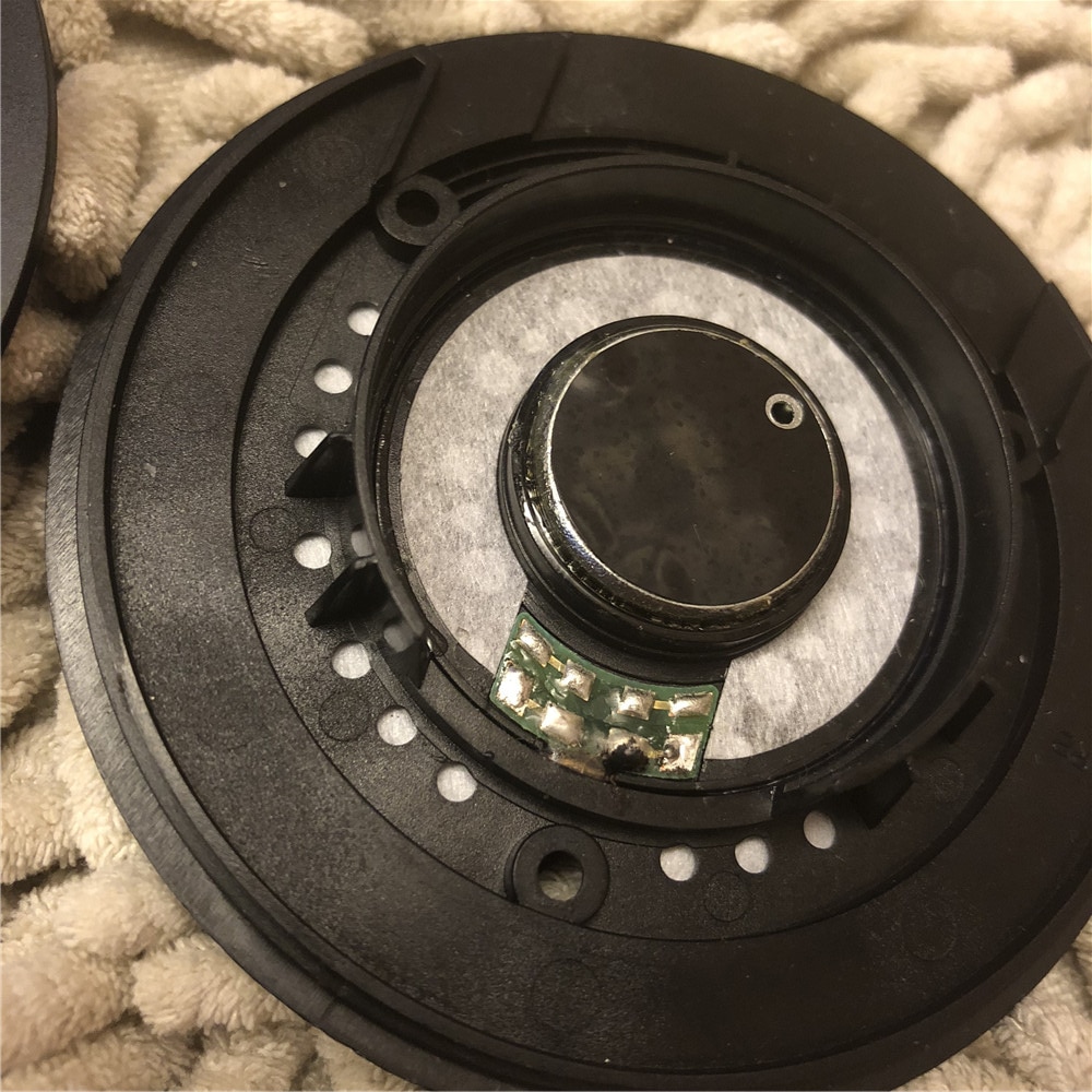 Original Ersatz reparatur teil 32Ohm 40mm Lautsprecher für Onkyo ES-FC300 Kopfhörer DIY 40mm Titan treiber mit Vorderseite Startseite