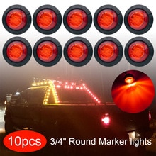 10Pcs Auto Externe Verlichting Led 12V Auto Bus Truck Wagons Side Marker Indicator Trailer Licht Achterzijde lamp