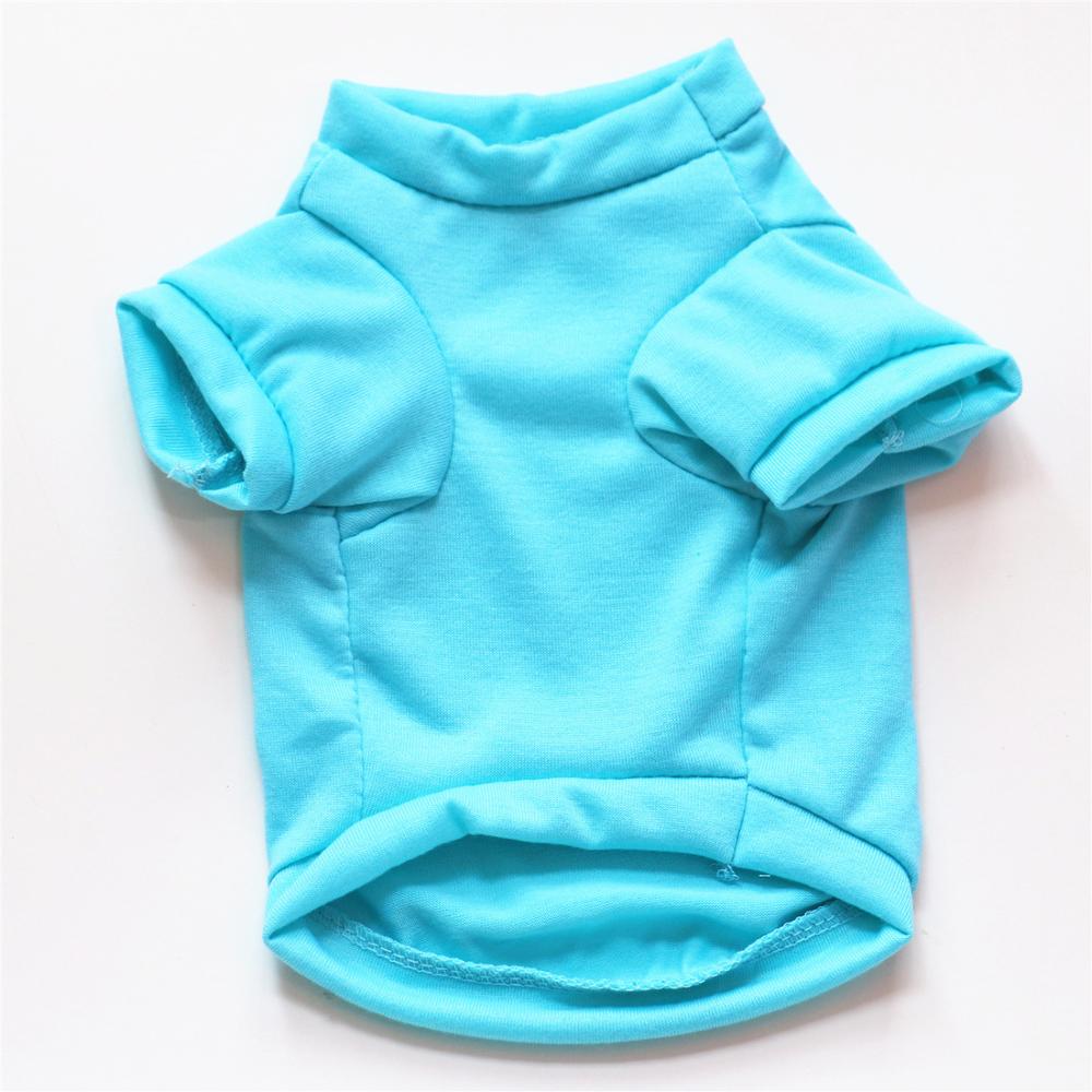 Novo cão de Algodão respirável Verão T-shirt com manga azul Picolé impressão Colete cão para cão pequeno Tanque roupas Trajes Vestuário
