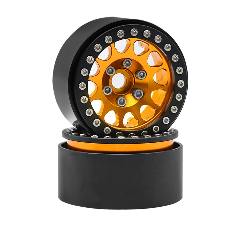 Metall 1.9 beadlock hjulnav för 1/10 hsp redcat  rc4wd wraith tamiya axial scx 10 d90 hpi rc bil reservdel: Lila