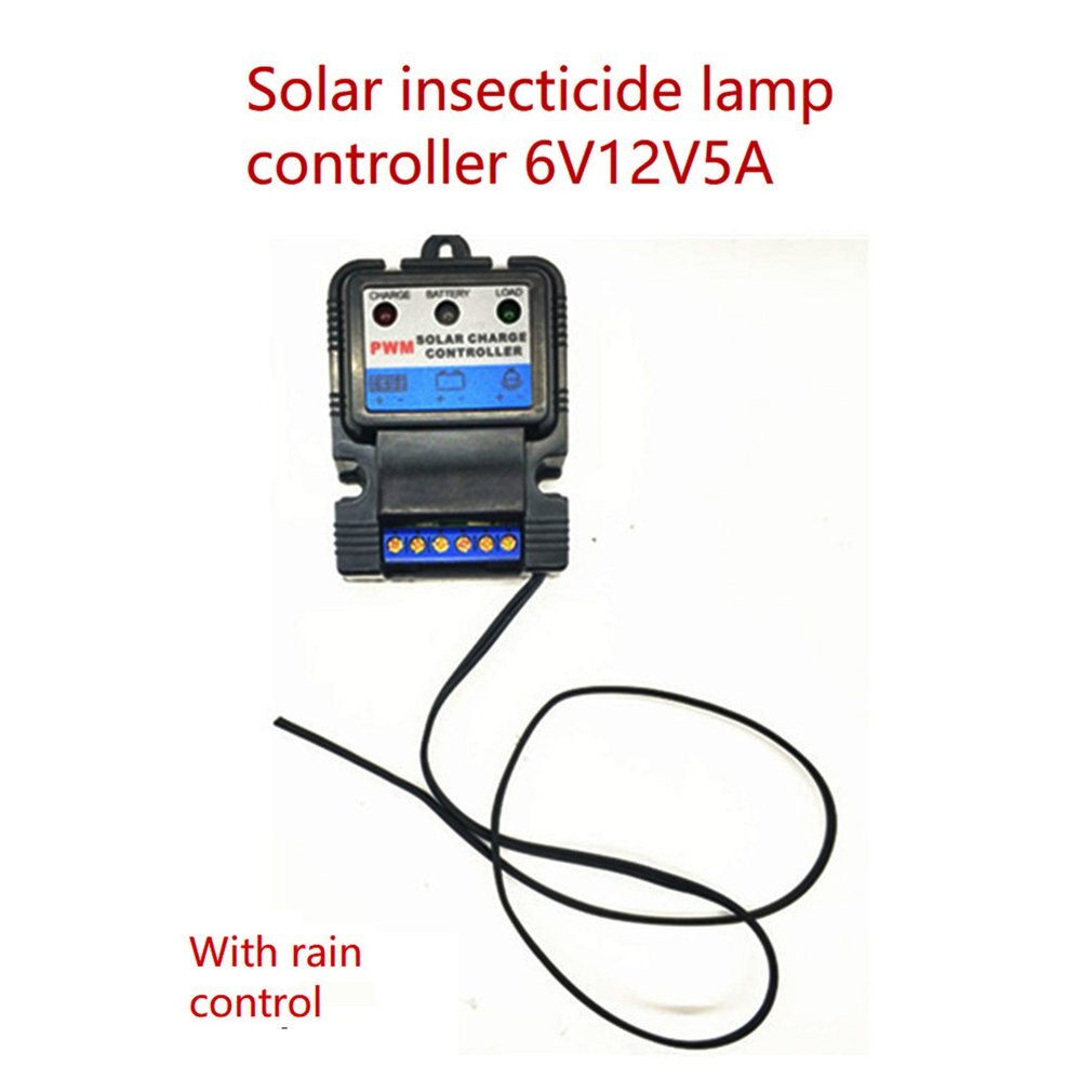 Auto Solar- Tafel Laderegler 6V 12V 5A Li-Ion Lithium-Batterie Ladegerät Regler FÜR Hof Straße Licht Lampe