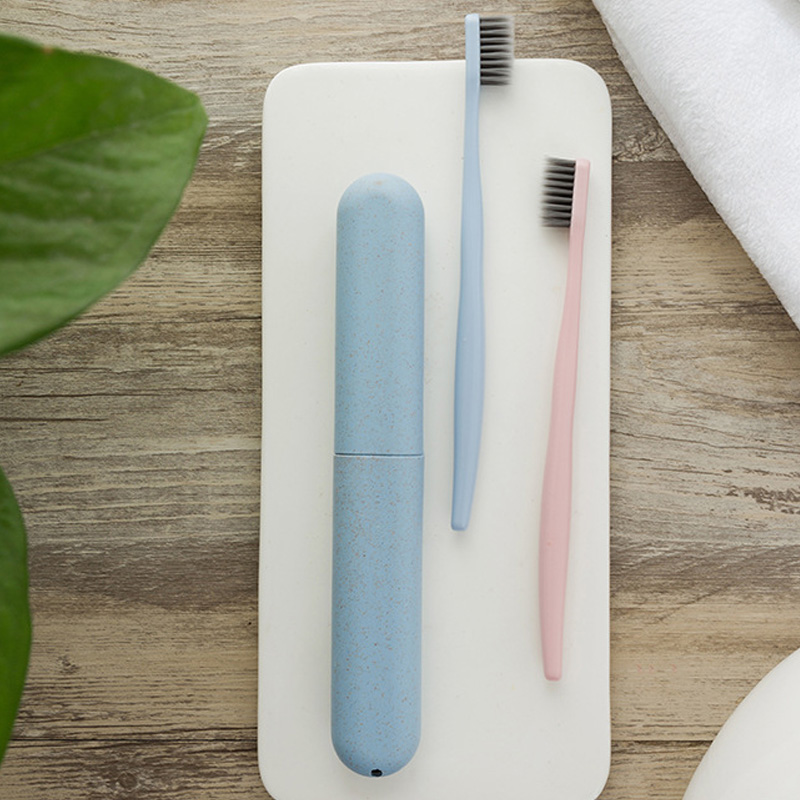 Hvede halm tandbørste boks tandbørste rør