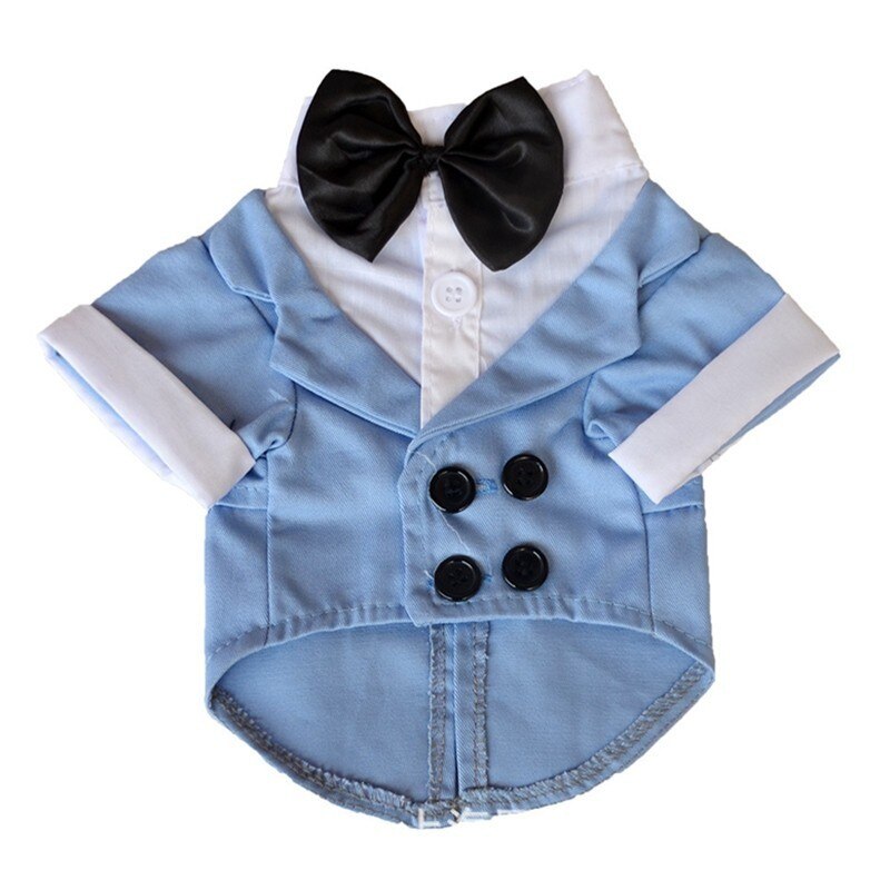 AHUAPET Tuxedo Dog Suit For Pug Clothes Large Clothes Jacket For Dog Tuxedo Costume Big Dogs Coat Stripes Clothes Pet Apparel