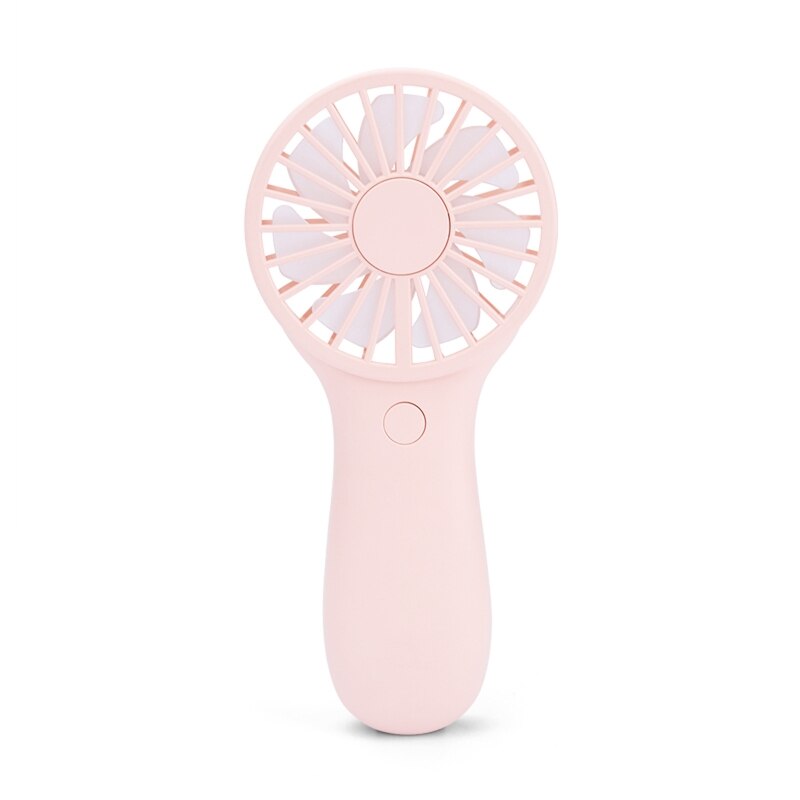 3V AA Battery Powered Fan Small Personal Fan Mini Handheld Fan Speed Adjustable Summer Desk Fan: Pink