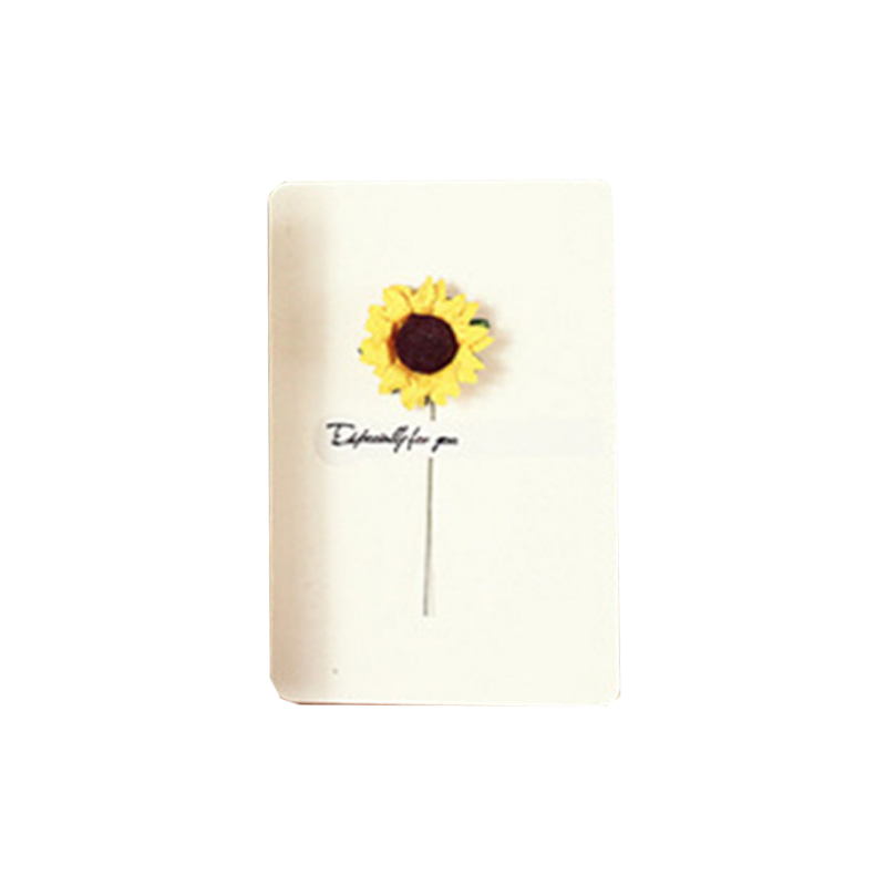 5pack Vintage dried flower blessing greeting card postcard handmade wedding Christmas Blue enchantress rose flower 14*10CM: M