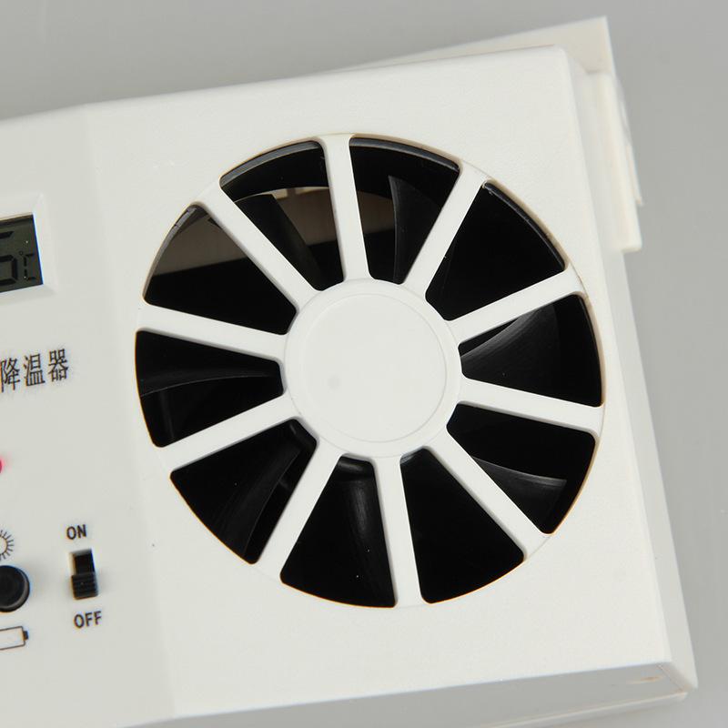 Solar-powered Charge Exhaust Fan Car Window Air Vent Exhaust Fan Auto Air Vent Cool Cooling The Battery Charge Radiator Fan