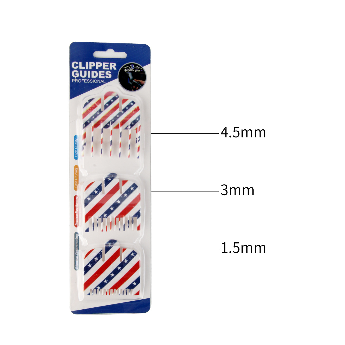 Graffiti tondeuse à cheveux gardes limite peigne pour Wahl Machine de coupe de cheveux Salon de coiffure Pro coupe de cheveux Guide peignes outils de coiffure: Marron