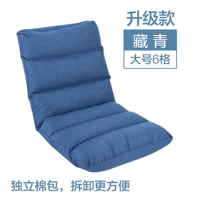 Flydbar polstret gulvstol doven sofa tatami ultrablød futon ergonomisk sofa i japansk stil med justerbar ryg i 5 positioner