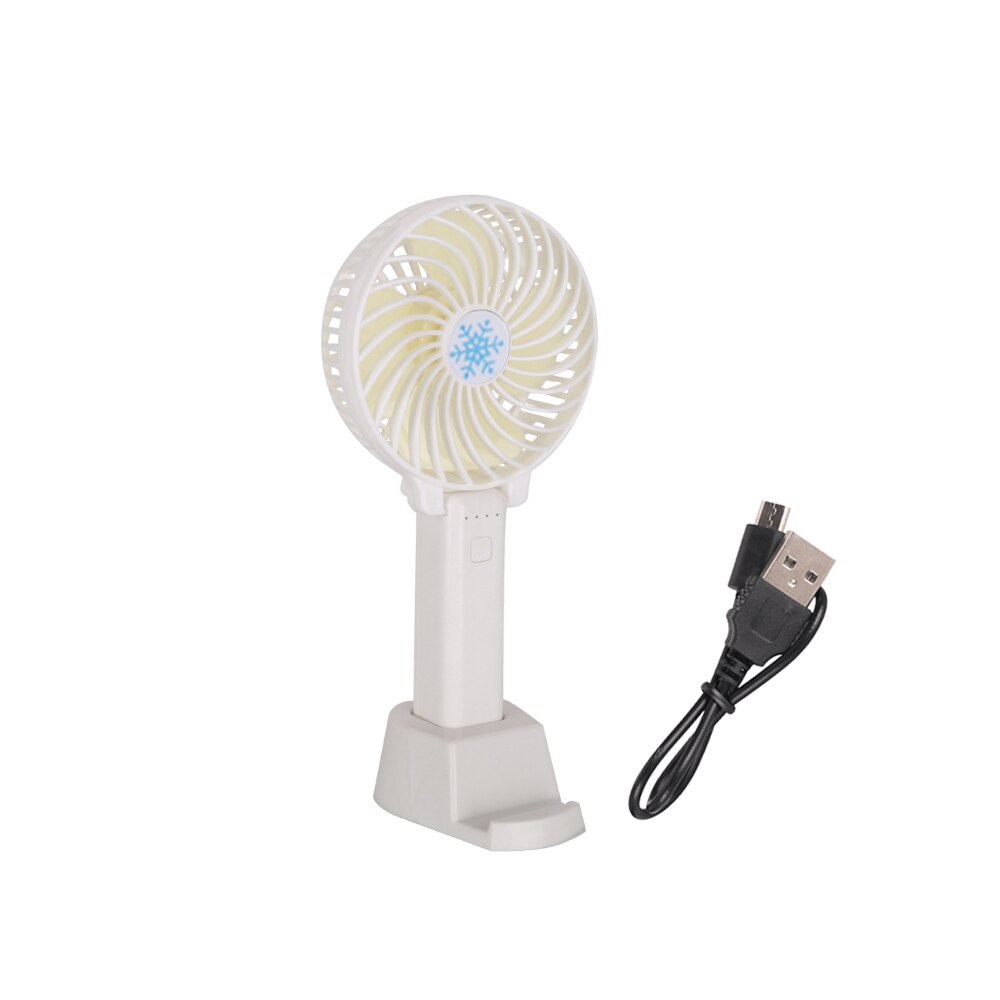 Zomer Koeler Draagbare Ventilator Handheld Usb Usb Oplaadbare Mini Vouwen Fan Reizen Outdoor Home Office Rustig Inklapbare Bureau Fans: white