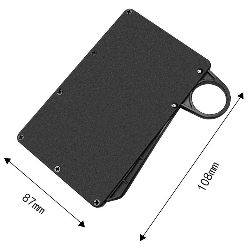 Loop Slim Minimalist Wallets For Men Card Case Metal with RFID NFC Protection Card Wallet Men Wallet Aluminum Card Holder