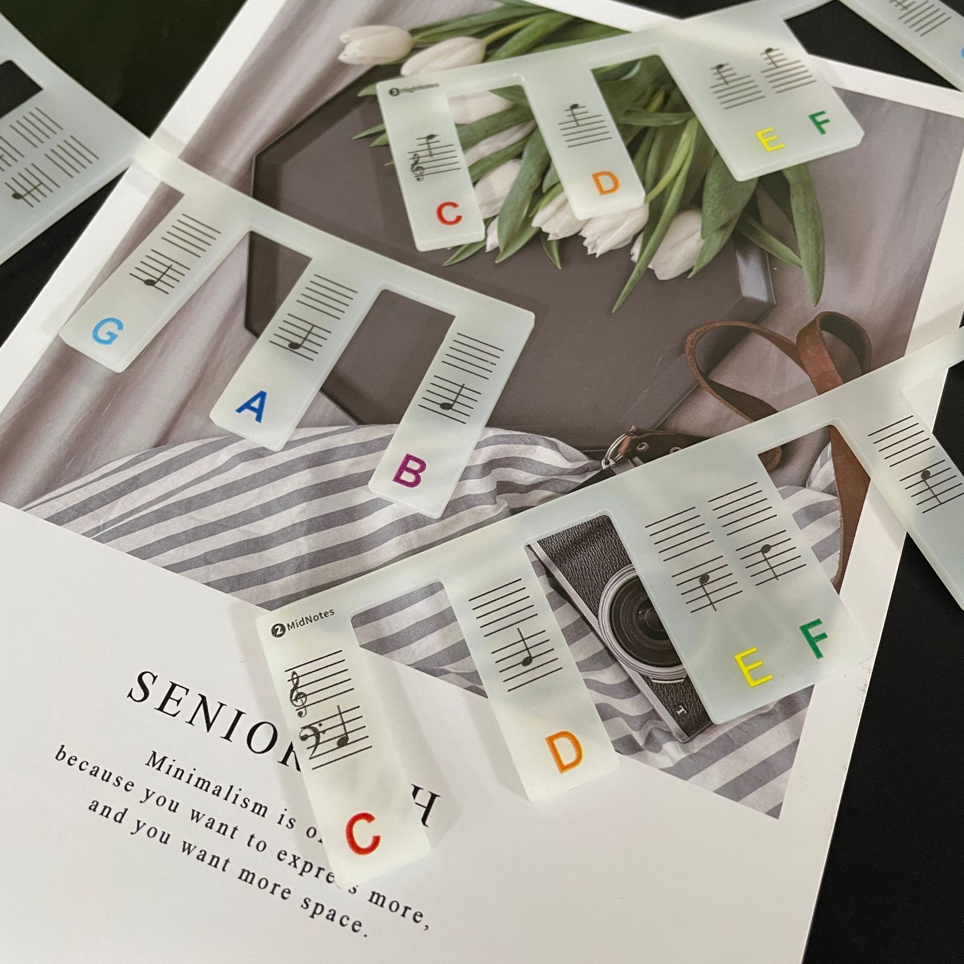 88Key Piano Keyboard Stickers Removable Piano Keyboard Note Labels for Learning Piano Notes Guide for Beginner: black