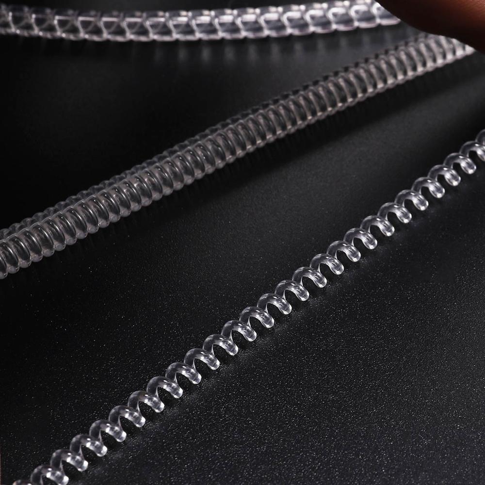 4 unids/lote herramientas de anillo transparente a base de espiral anillo de resorte ajustador de tamaño protector tensor reductor herramienta de redimensionado para joyería