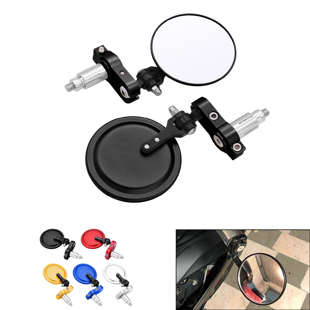 Motorcycle Mirror 22/24mm Handle Bar End Rearview Side Mirrors five colors For Kawasaki NINJA 250 300R 300 250R 400R VERSYS 300X