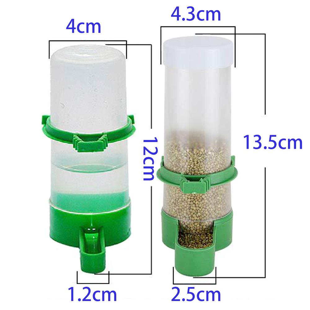 1pcs Bird Water Drinker Feeder Automatic Drinking Fountain Pet Parrot Cage Bottle Drinking Cup Bowls Pet Bird Supplies Dispenser