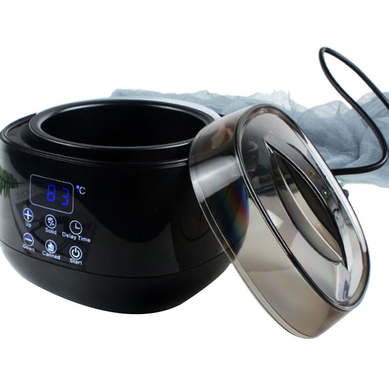 Wax warmer ontharingsset voor thuis met led-display en instelbare temperatuur en vertragingscontrole voor het hele lichaam, benen en oksels
