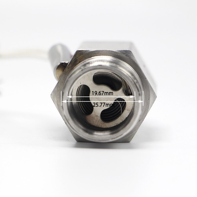 110V 3/4" DN20 Male Stainless Steel Metal Shell Liquid Water Flow Sensor Switch ZFS-02S
