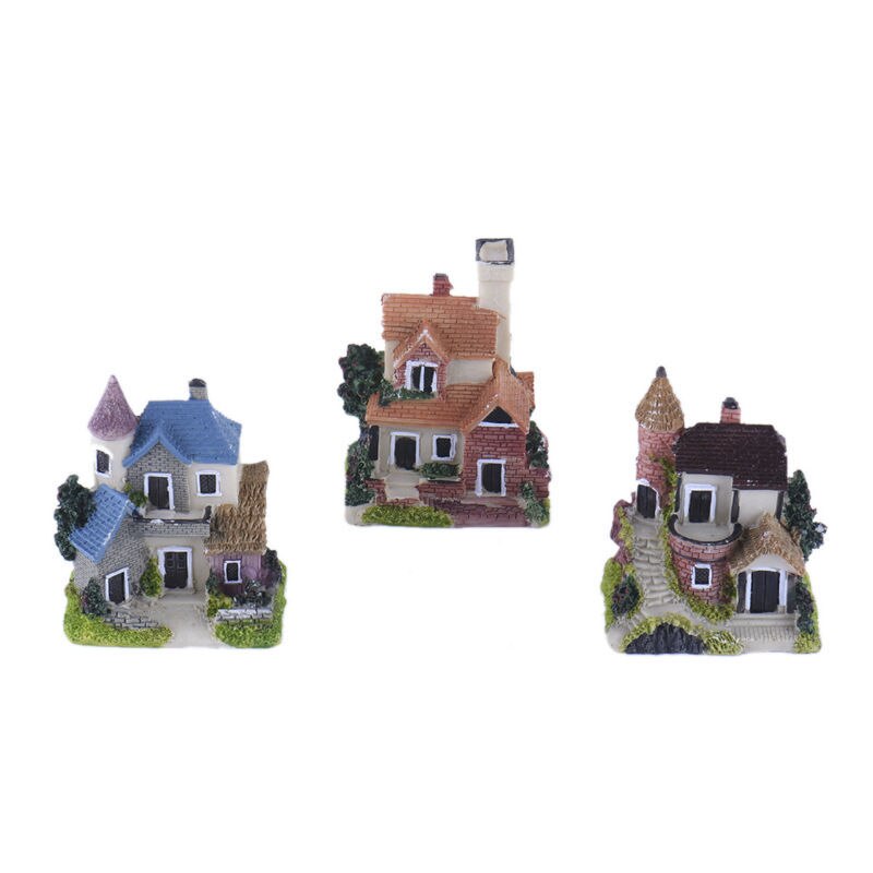 Mini Micro paysage, maison en résine, artisanat, décoration, Villa Miniature, maison de poupée, accessoire de décoration