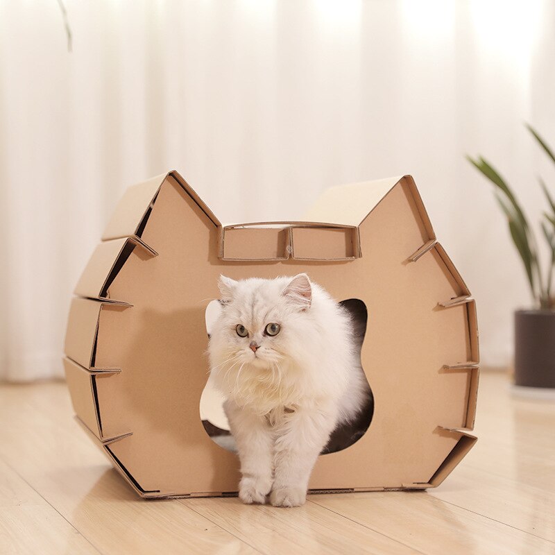 Cat litter corrugated paper cat head style cat scratcher cat claw sharpener cat house cat house cat claw sharpener toy
