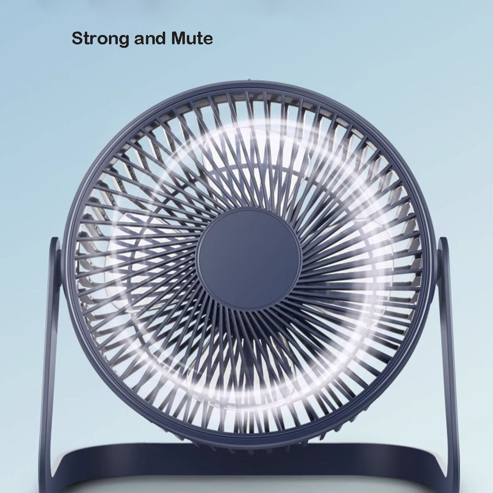 Desk Fans 4 Blades Rotatable Big Wind Power Silent Fan USB Mini Cooling Fan for Laptop Notebook Desktop PC Office Summer Outdoor